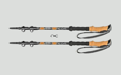 Cascade Mountain Tech Bastones de Senderismo Ajustables de Aluminio